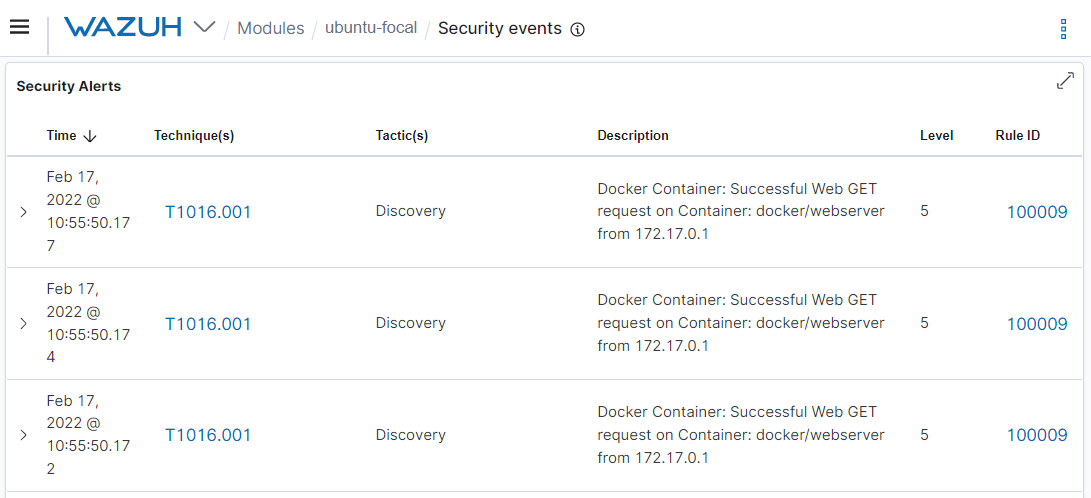 Monitoring Docker container logs with Wazuh