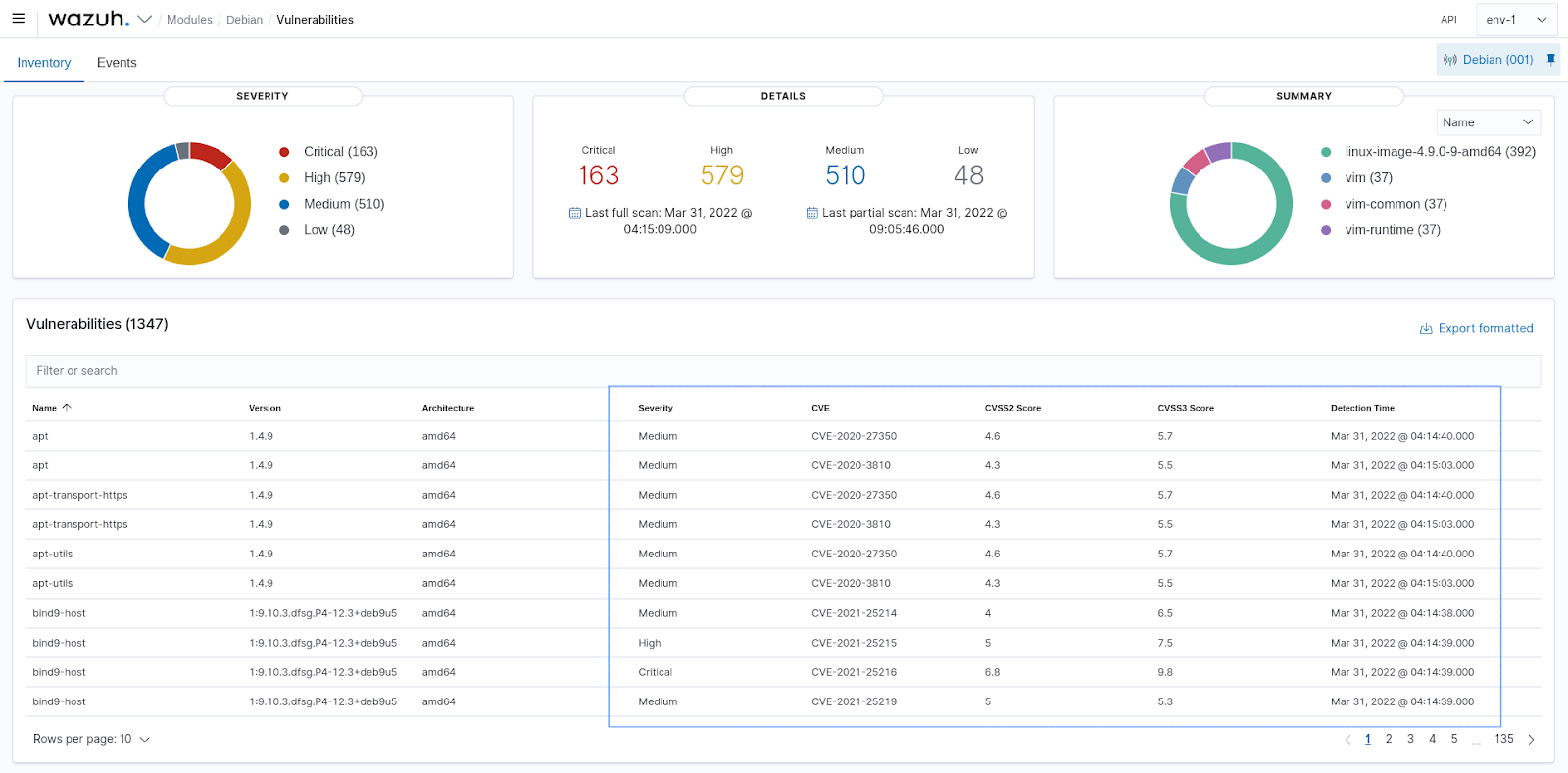 Vulnerability detection improvements