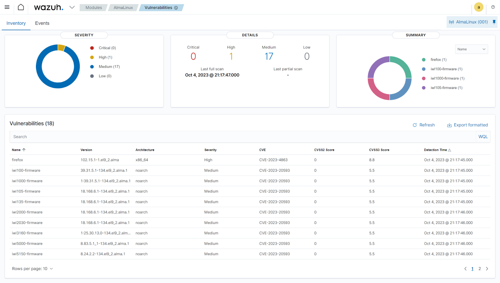 Vulnerability detection improvements