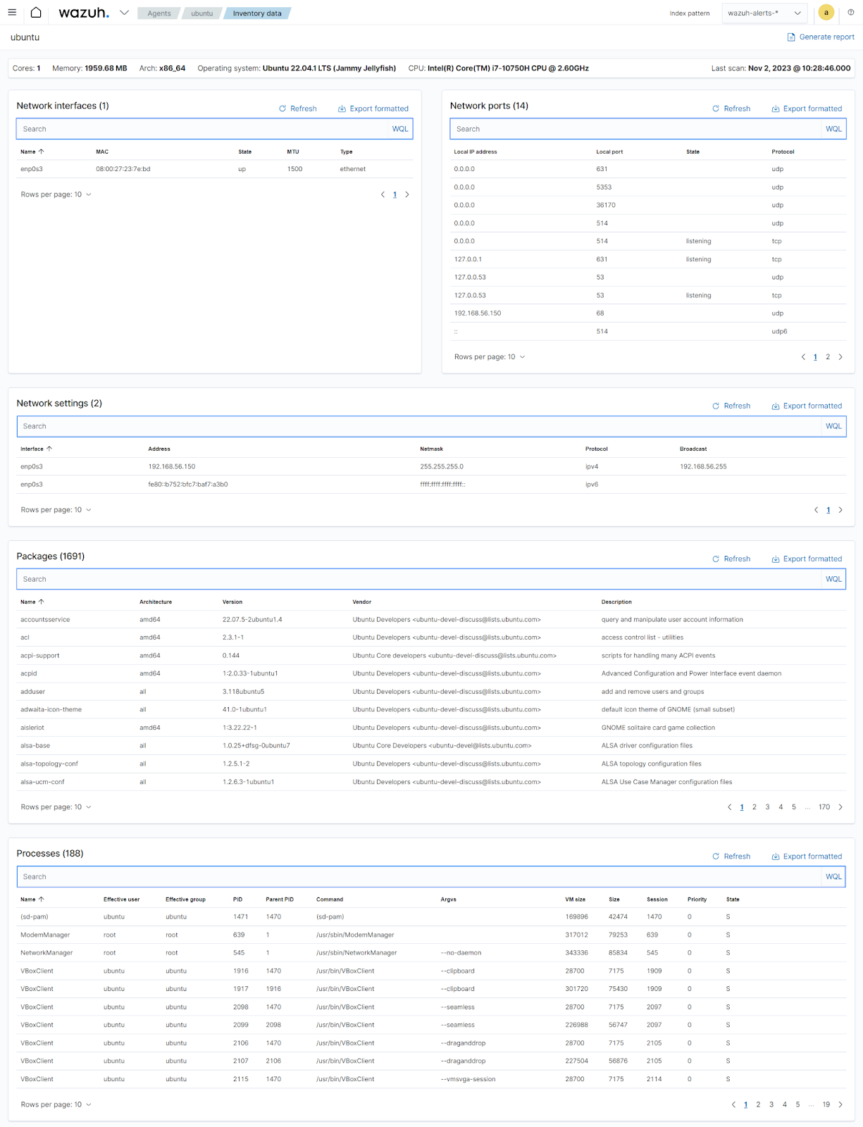 Wazuh server API