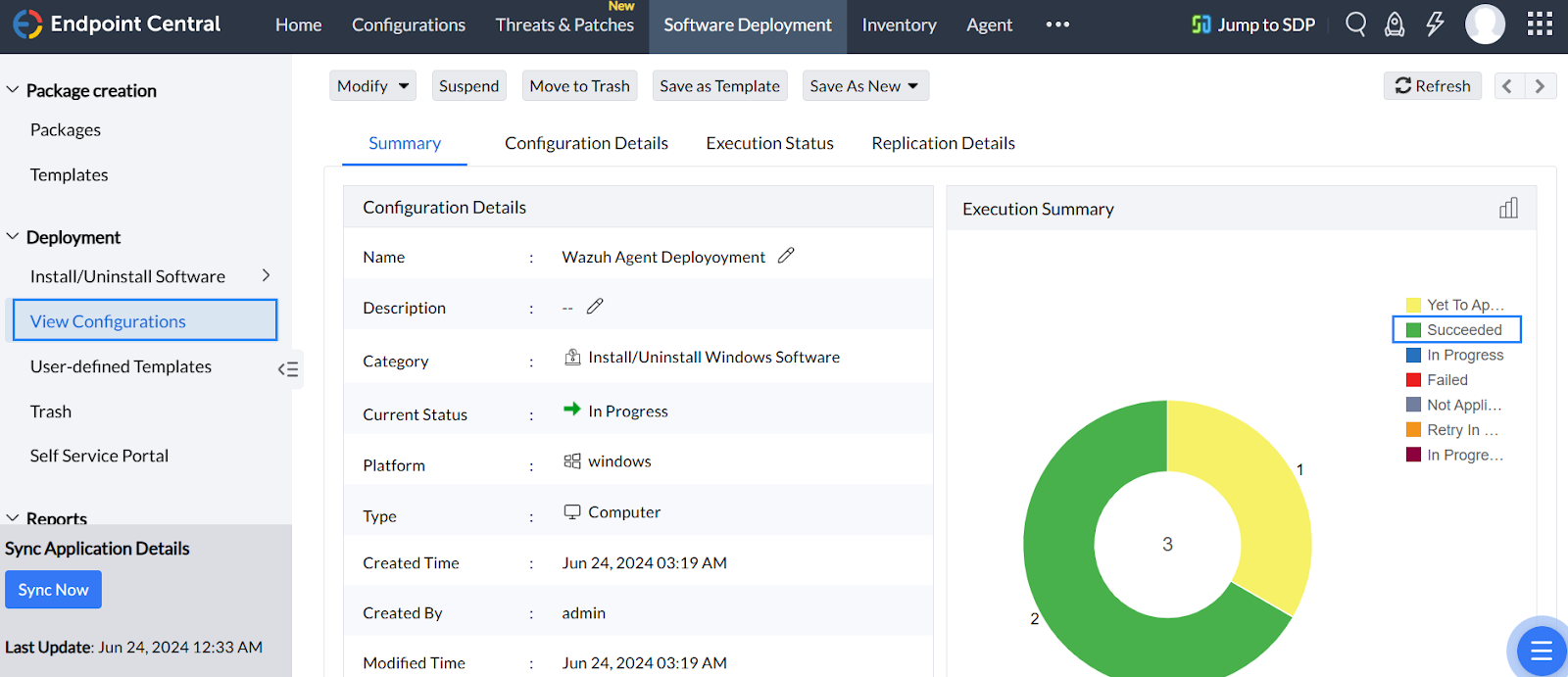 Deploying Wazuh agents view configuration