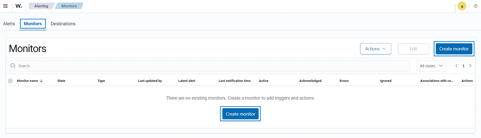 Security alerting Monitor for anomaly detection