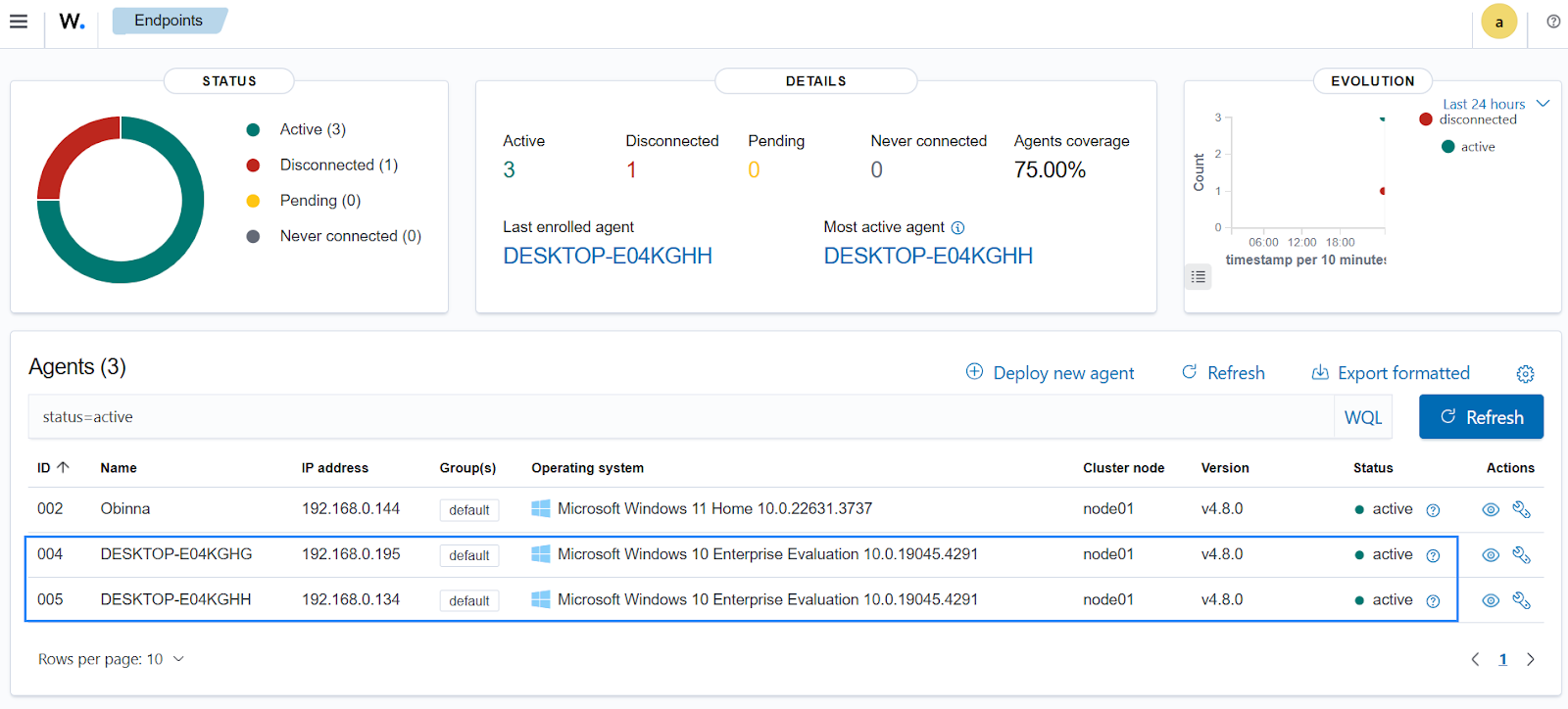 Server management