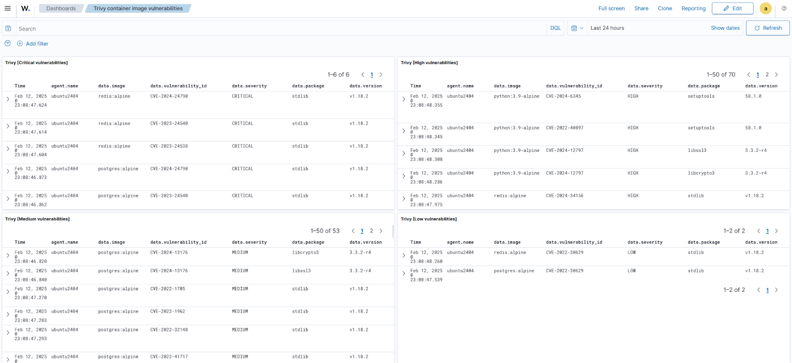 Container Image discover searches