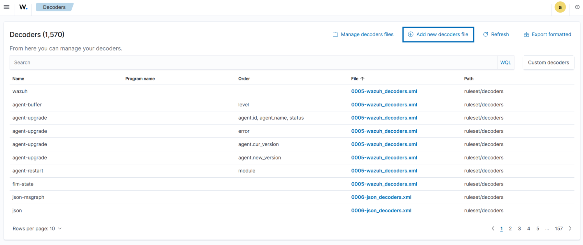 Create custom decoders and rules
