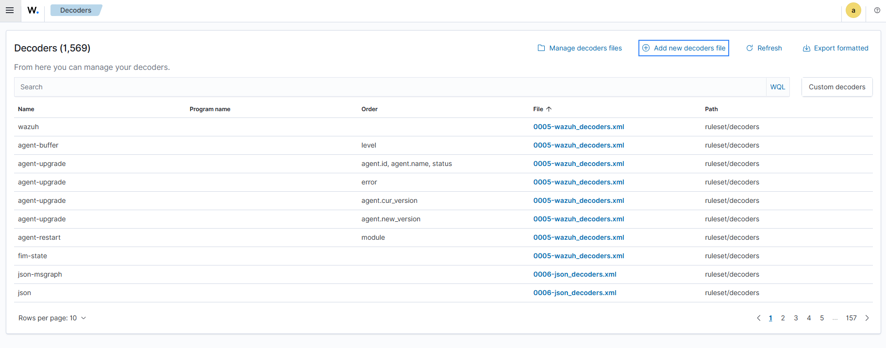 Creating custom decoders and rules
