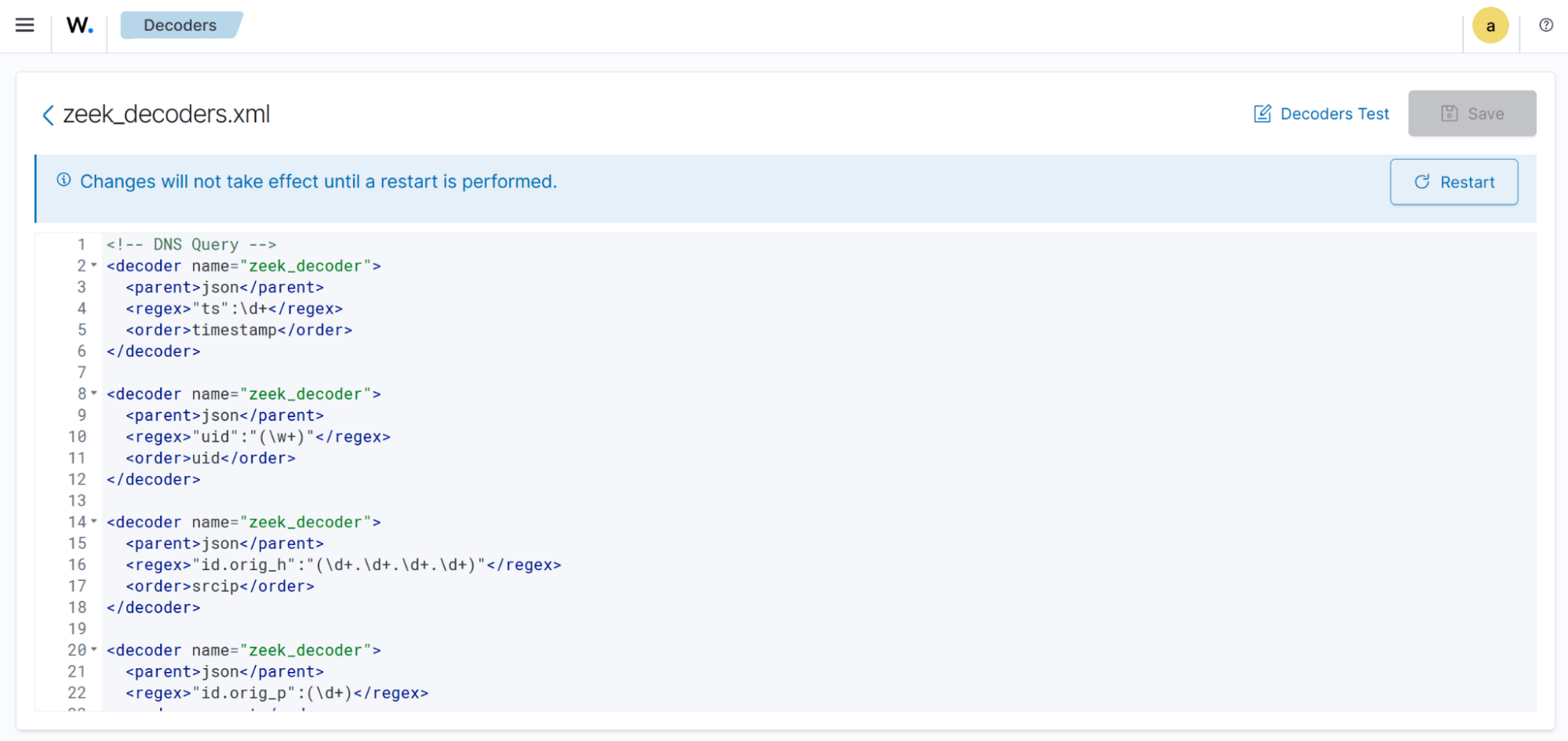 Decoders test