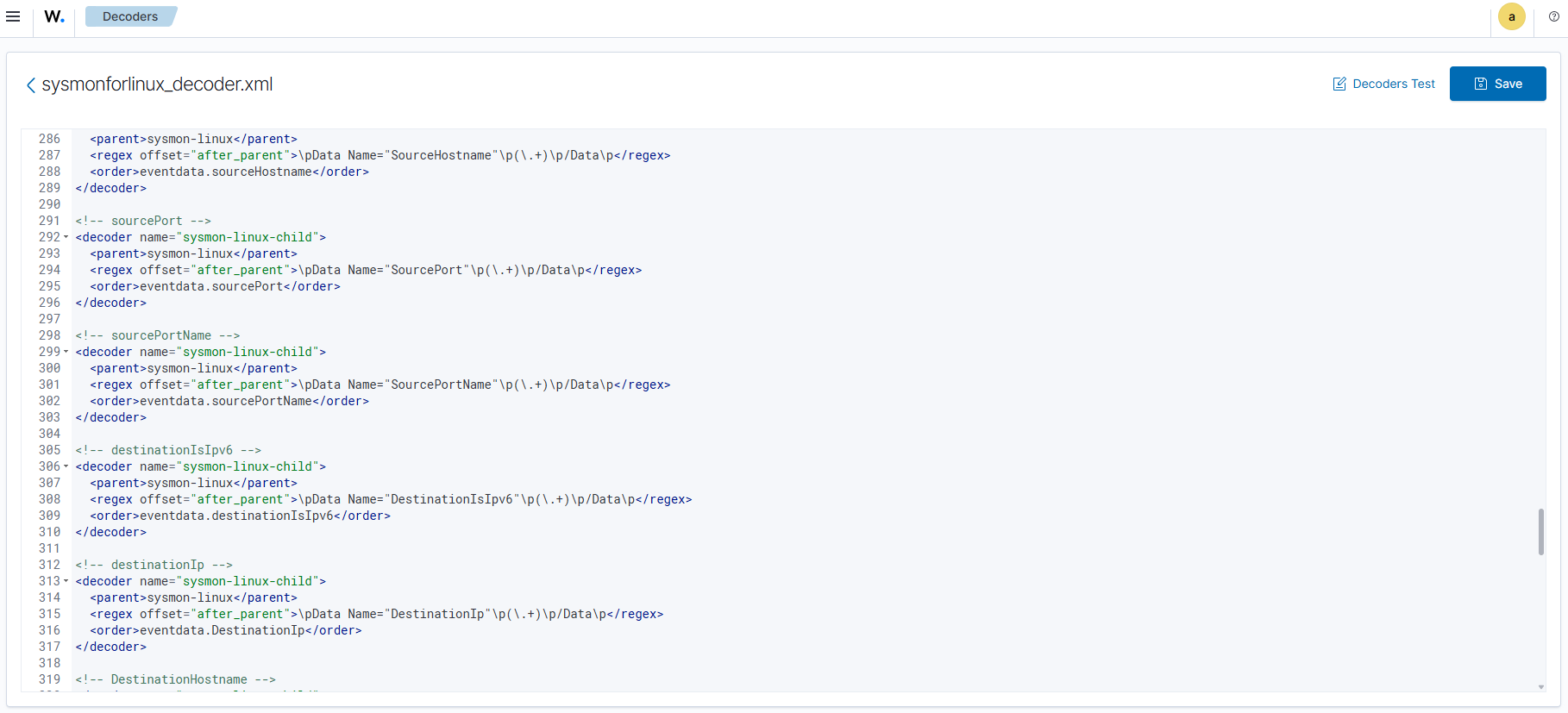 Sysmon for linux decoder