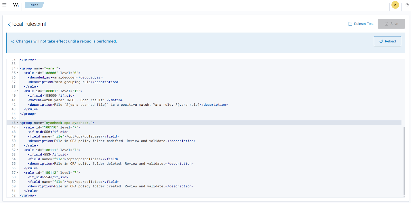 Creating custom rules for FIM