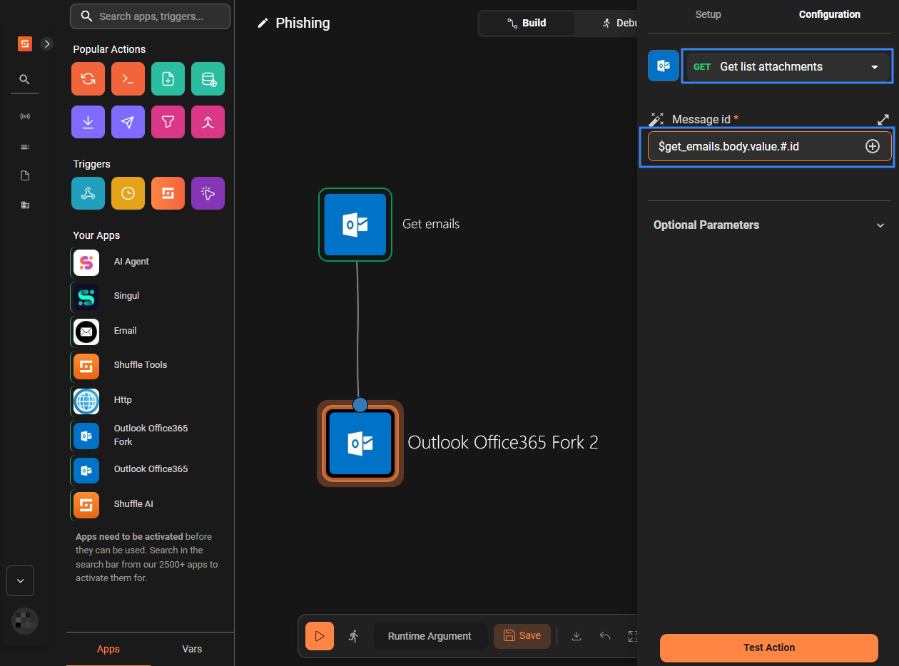 Figure 13: Get_attachments node.