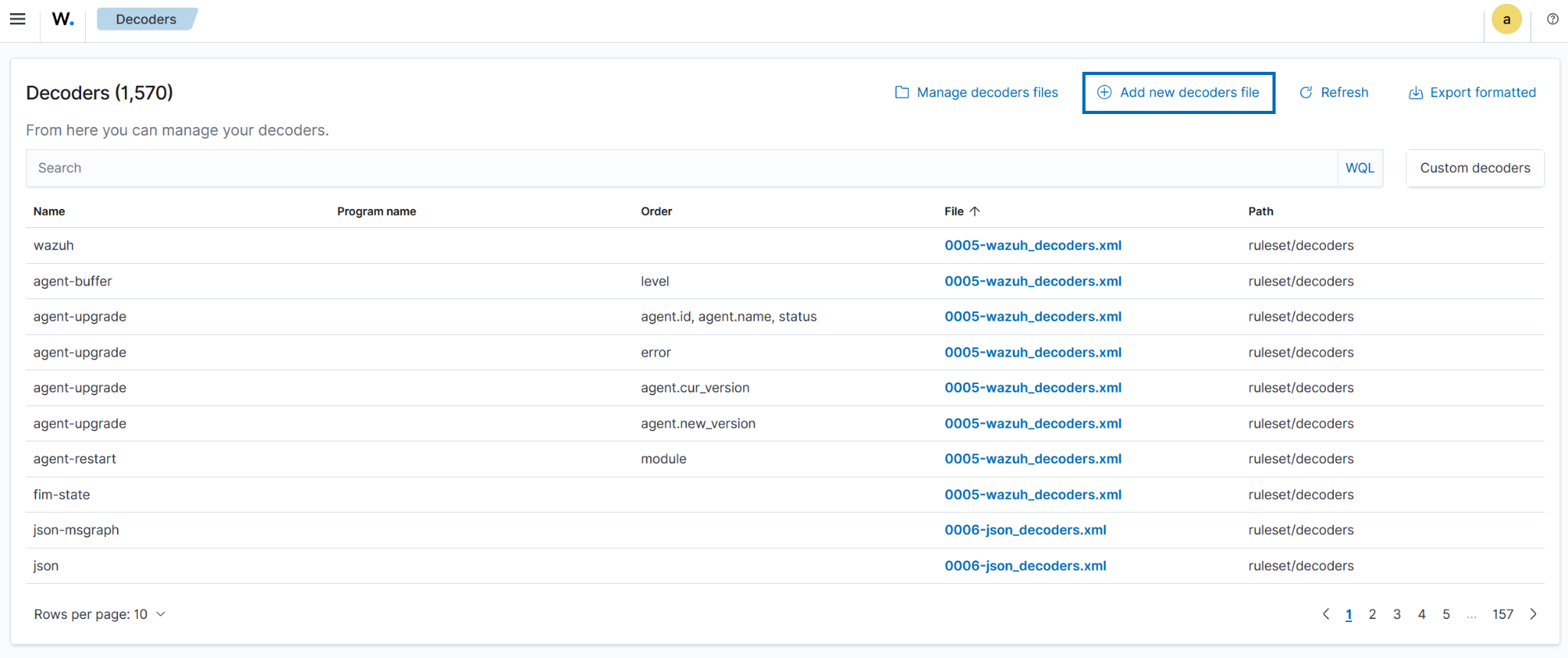 Wazuh Dashboard